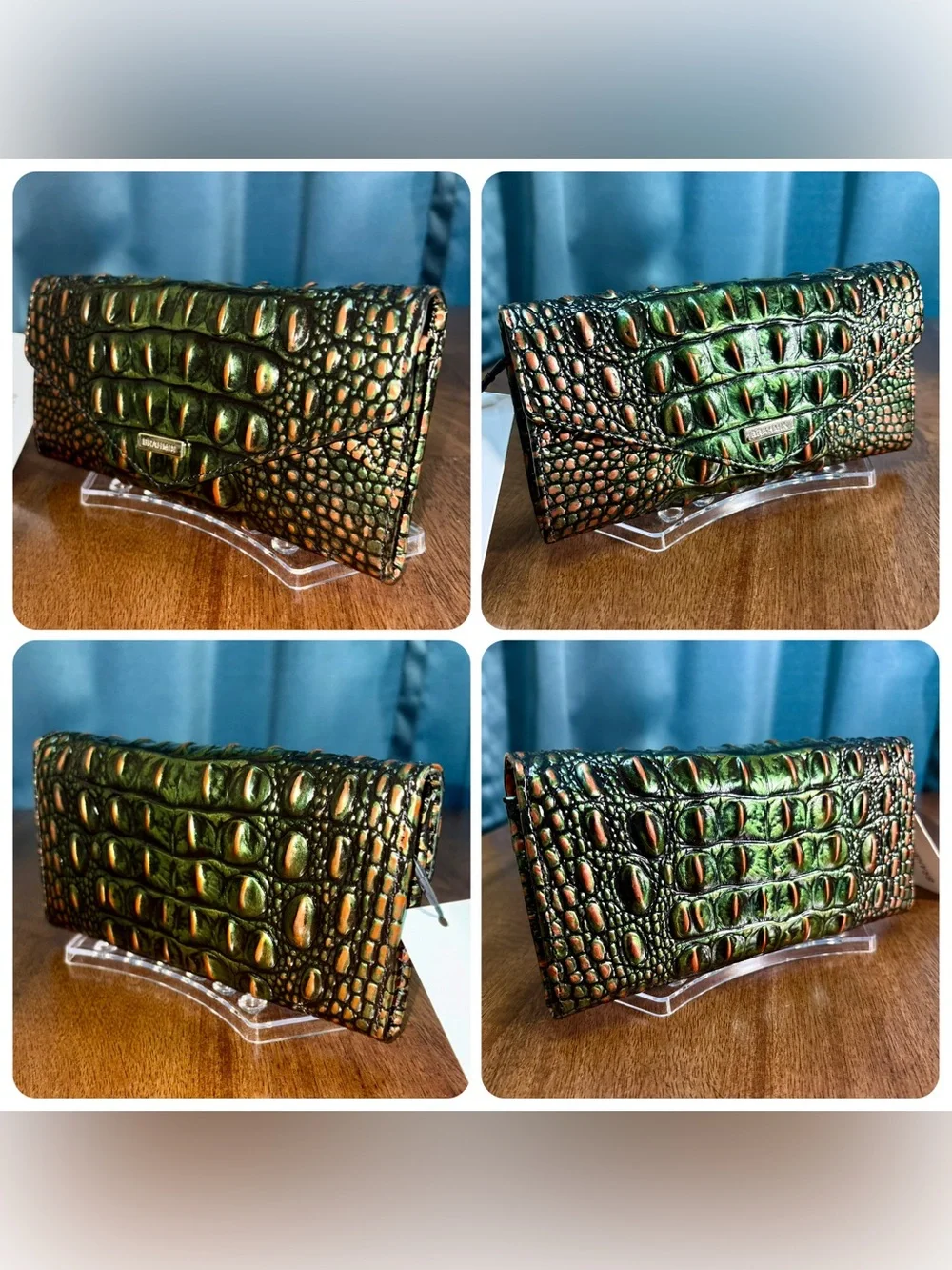 Brahmin NWT Veronica - Samba Melbourne (#2)- Deep Green & Copper